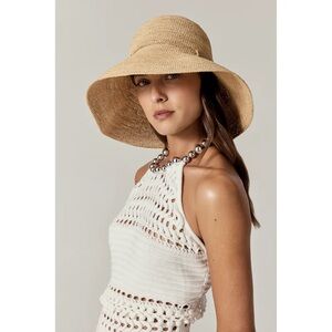 Helen Kaminski Provence Packable Raffia Hat in Natural. One Size